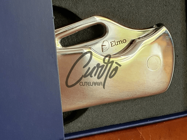 Canivete Monobloco Original Elmo com Clipe de Bolso Aço Inox 420hc