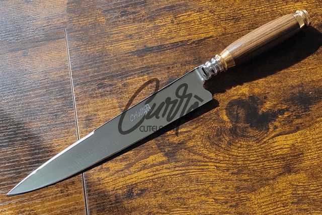 Faca Forjada Criolla Elmo Missioneira Aço Inox Madeira 10"