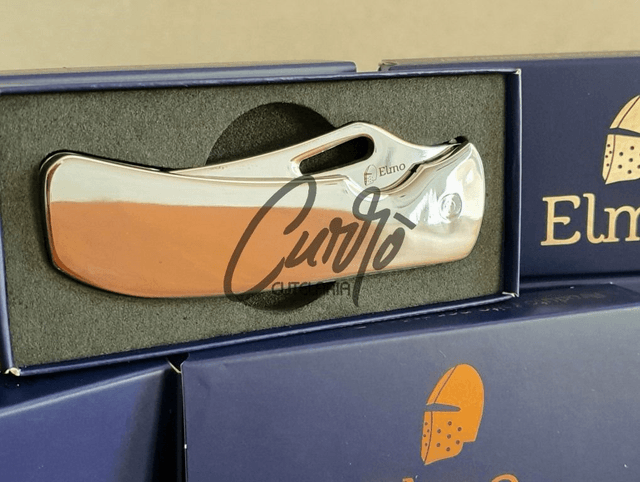 Canivete Monobloco Original Elmo com Clipe de Bolso Aço Inox 420hc