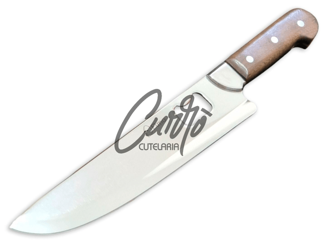 Faca Picanheira Abridor Garrafa Elmo Aço Inox Madeira 10 Pol