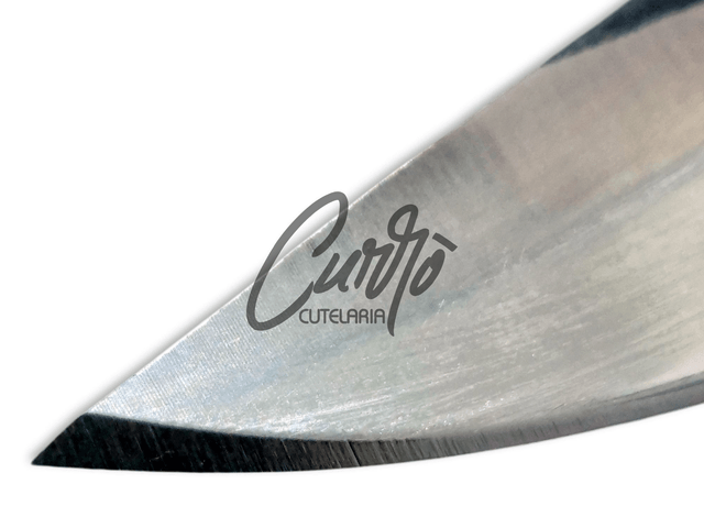 Faca Sorocabana Brut Forge Churrasco Elmo Cabo Full Tang 11 Pol