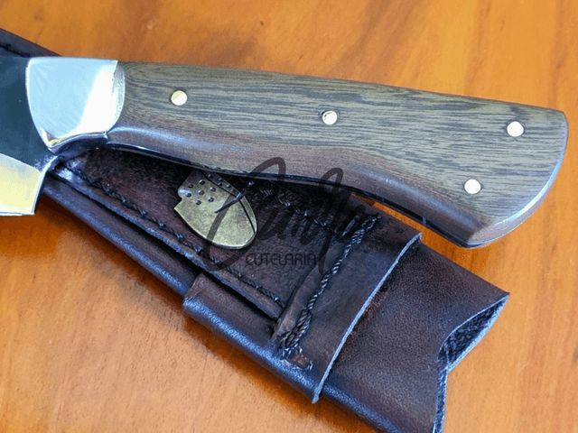 Faca General Elmo Aço Inox com Cabo em Madeira Nobre Churrasco Carne