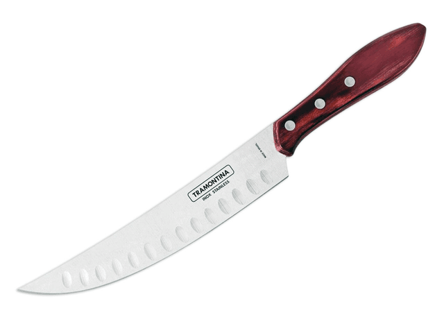 Faca Carne Churrasco Profissional Butcher Tramontina Polywood 8 Pol.