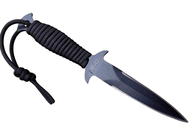 Punhal Elmo Tático Faca Militar Aço Carbono Paracord 5 Pol