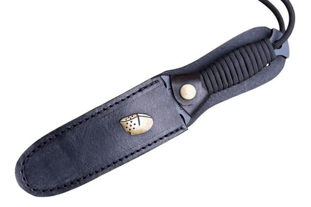 Punhal Elmo Tático Faca Militar Aço Carbono Paracord 5 Pol