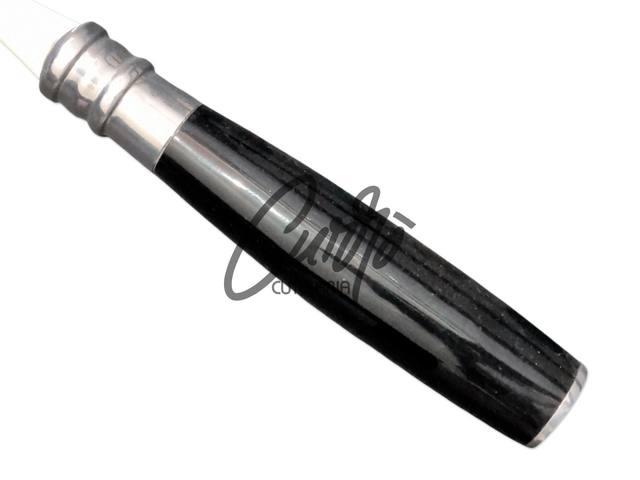 Garfo Churrasco Aço Inox Elmo Cabo Resina Tipo Chifre 8 Pol