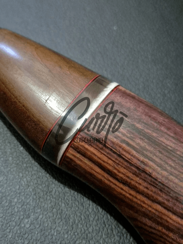 Faca Forjada Criolla Elmo Aço Germany Cabo Variado Especial 9"