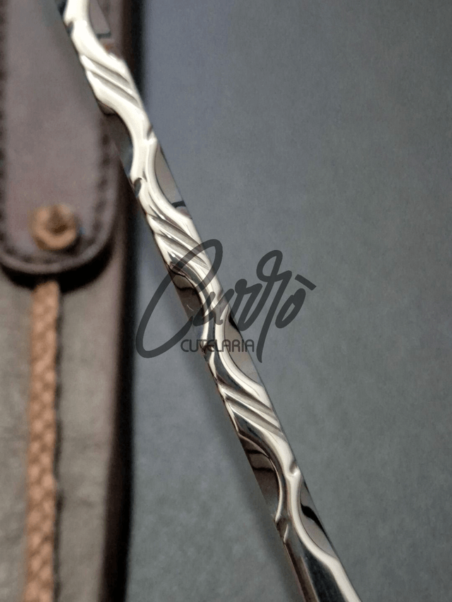 Faca Forjada Criolla Elmo Aço Germany Cabo Variado Especial 9"