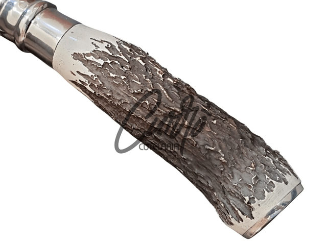 Faca Churrasco Elmo Aço Inox Cabo em Resina Tipo Cervo 9 Pol