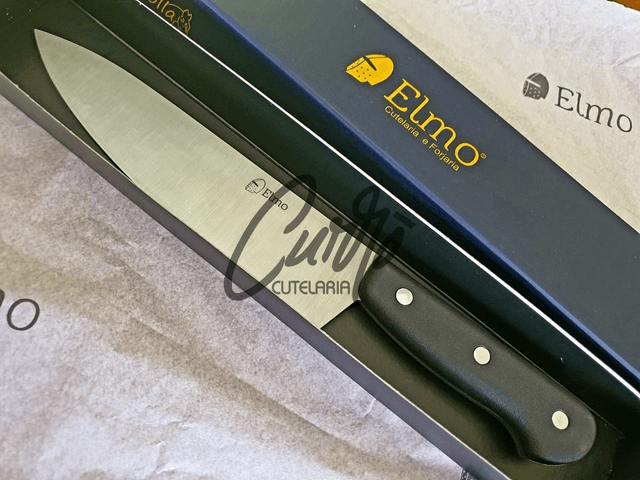 Faca Gourmet Chef Premium 9" Elmo Aço Inox e Polipropileno