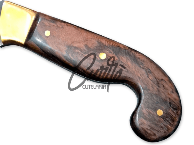 Faca Sorocabana Brut Forge Churrasco Elmo Cabo Full Tang 11 Pol