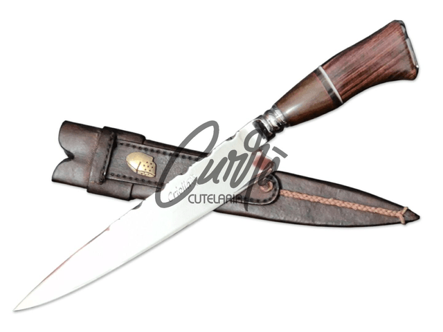 Faca Forjada Criolla Elmo Aço Germany Cabo Variado Especial 9"