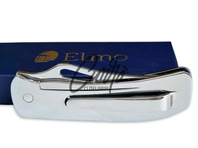 Canivete Monobloco Original Elmo Gravação Onça-pintada com Clipe de Bolso Aço Inox 420hc