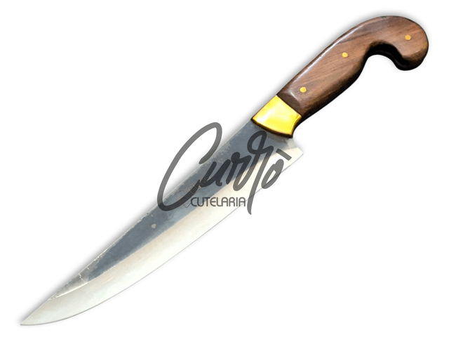 Faca Sorocabana Brut Forge Churrasco Elmo Cabo Full Tang 8 Pol
