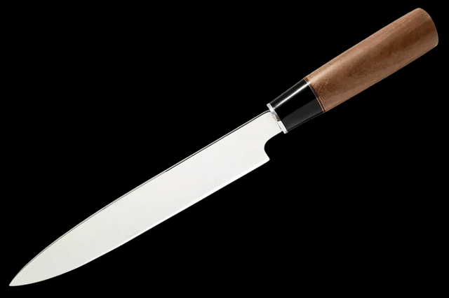 Faca Sushi Elmo Sashimi Yanagiba Chef Sushiman Inox 10 Pol