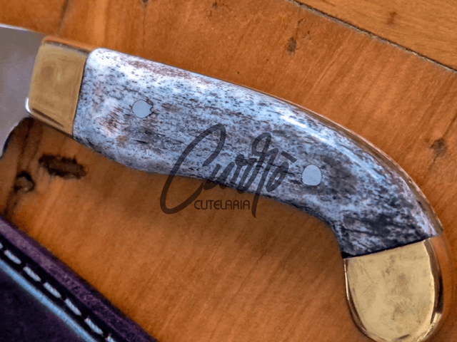 Faca Churrasco Bearzi Sorocabana 8 Pol Aço Inox Cabo Osso