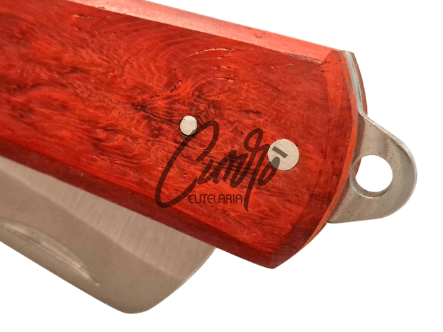 Canivete Pica Fumo Elmo Rodeio Aço Inox Madeira Nobre Edc