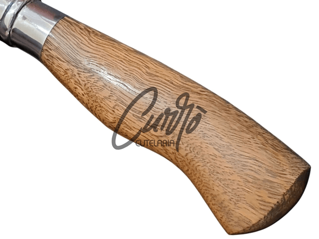 Faca Churrasco Elmo Aço Inox Cabo em Resina Tipo Madeira 9"