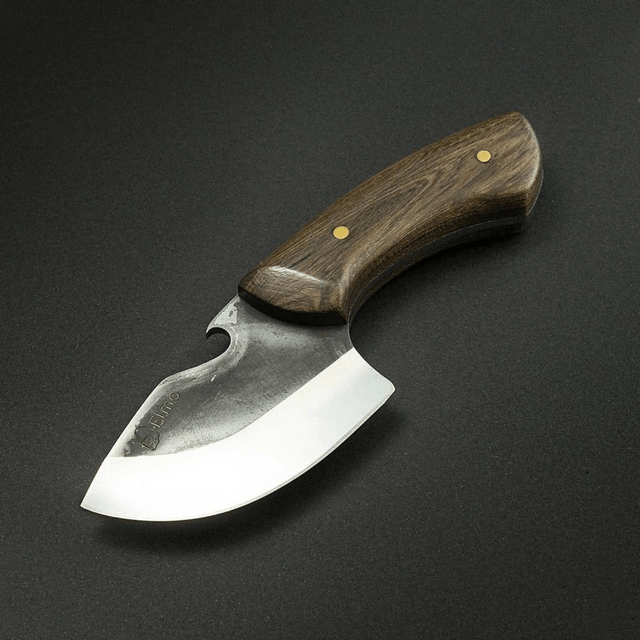 Faca Muladeira Elmo Inox Brut Forge Com Abridor De Garrafa