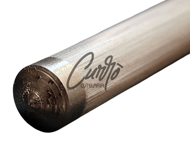 Conjunto Faca Chaira Garfo Elmo Cabo Resina Tipo Osso Chifre 8"