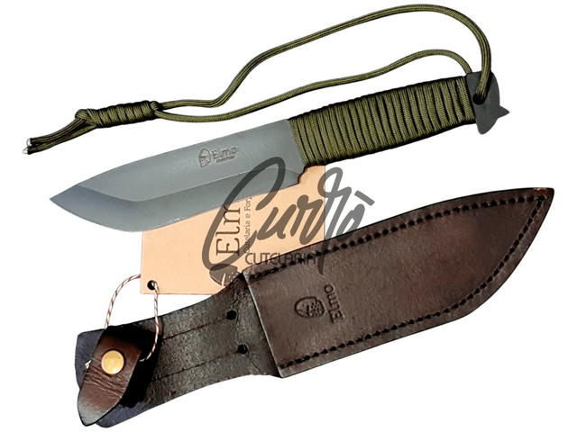 Faca Caça Custom Tática Militar Floresta N3 Paracord 7 Pol