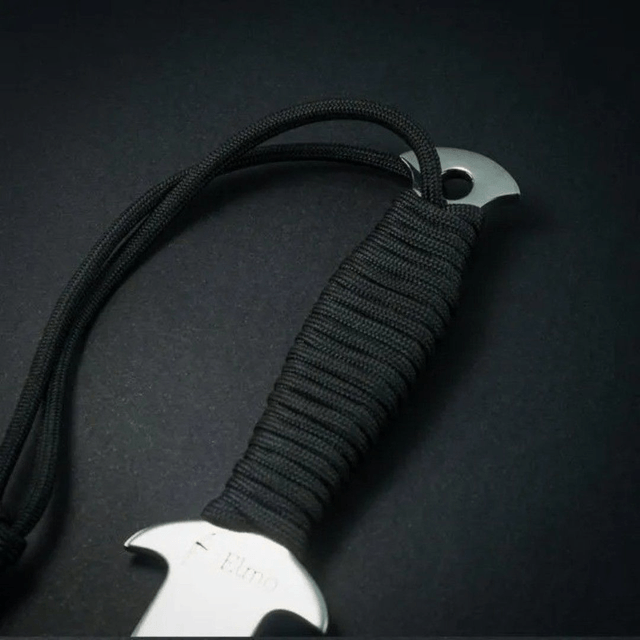 Punhal Elmo Tático Faca Militar Aço Inox Paracord 5 Pol