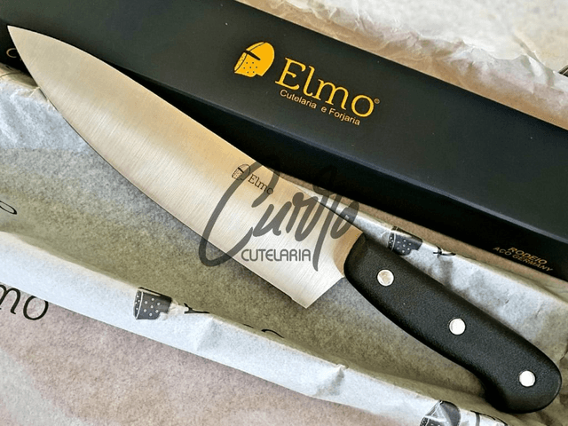 Faca Gourmet Chef Premium 9" Elmo Aço Inox e Polipropileno