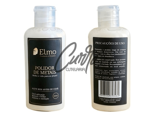 2un Polidor Metais 60ml Elmo Facas Joias Ouro Prata Alpaca Latão Alumínio Moedas Antigas